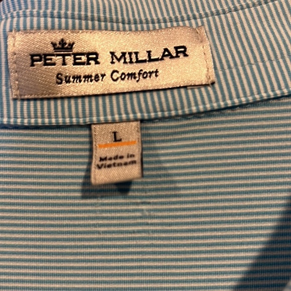 Peter Millar Summer Comfort Golf Shirt Size L‎ - Picture 4 of 6